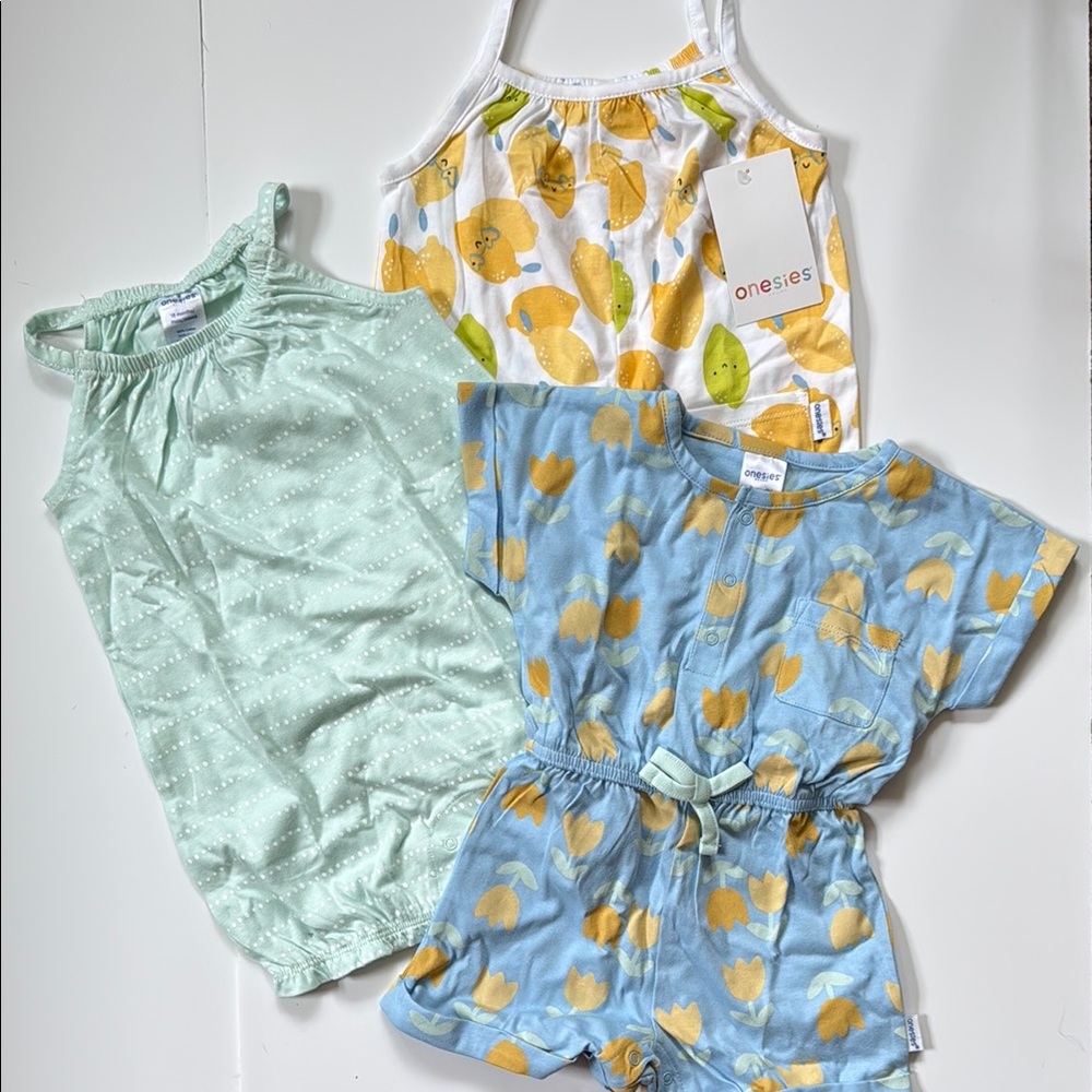 18M Summer Onesies Set